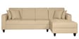 Alba Fabric LHS Sectional Sofa (3 + Lounger) in Beige Colour