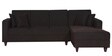Alba Fabric LHS Sectional Sofa (3 + Lounger) in Chestnut Brown Colour