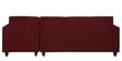 Alba Fabric LHS Sectional Sofa (3 + Lounger) in Garnet Red Colour