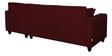 Alba Fabric LHS Sectional Sofa (3 + Lounger) in Garnet Red Colour