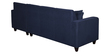 Alba Fabric LHS Sectional Sofa (3 + Lounger) in Navy Blue Colour