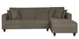 Alba Fabric LHS Sectional Sofa (3 + Lounger) in Sandy Brown Colour