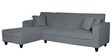 Alba Fabric RHS Sectional Sofa (3 + Lounger) in Ash Grey Colour