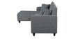 Alba Fabric RHS Sectional Sofa (3 + Lounger) in Ash Grey Colour