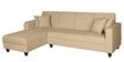 Alba Fabric RHS Sectional Sofa (3 + Lounger) in Beige Colour