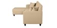 Alba Fabric RHS Sectional Sofa (3 + Lounger) in Beige Colour