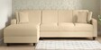Alba Fabric RHS Sectional Sofa (3 + Lounger) in Beige Colour