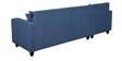 Alba Fabric RHS Sectional Sofa (3 + Lounger) in Denim Blue Colour