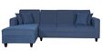 Alba Fabric RHS Sectional Sofa (3 + Lounger) in Denim Blue Colour