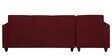 Alba Fabric RHS Sectional Sofa (3 + Lounger) in Garnet Red Colour