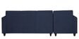 Alba Fabric RHS Sectional Sofa (3 + Lounger) in Navy Blue Colour