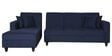 Alba Fabric RHS Sectional Sofa (3 + Lounger) in Navy Blue Colour