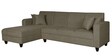 Alba Fabric RHS Sectional Sofa (3 + Lounger) in Sandy Brown Colour