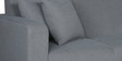 Alba LHS Sectional Sofa (3 + Lounger) in Ash Grey Colour