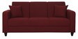 Alba 3 Seater Sofa in Garnet Red Colour