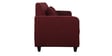 Alba 3 Seater Sofa in Garnet Red Colour