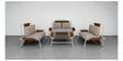 Alba Wicker 2+1 Seater Sofa with Table In Beige Colour