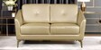 Albert Leather 2 Seater  Sofa In Beige Colour