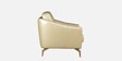 Albert Leather 2 Seater  Sofa In Beige Colour