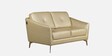 Albert Leather 2 Seater  Sofa In Beige Colour