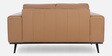 Alberta Half Leather 2 seater Sofa In Husk Brown Colour