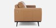 Alberta Half Leather 2 seater Sofa In Husk Brown Colour
