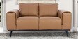 Alberta Half Leather 2 seater Sofa In Husk Brown Colour