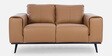 Alberta Half Leather 2 seater Sofa In Husk Brown Colour