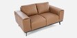Alberta Half Leather 2 seater Sofa In Husk Brown Colour
