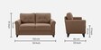 Aldrin Fabric 2 Seater Sofa In Brown Colour