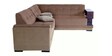 Aleena 6 Seater LHS Sectional Sofa in Brown Colour