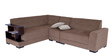 Aleena 6 Seater RHS Sectional Sofa in Brown Colour