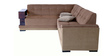 Aleena 6 Seater RHS Sectional Sofa in Brown Colour