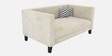 Alejandro Velvet 2 Seater Sofa In Bone White Colour