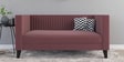 Alejandro Velvet 2 Seater Sofa In Dusky Rose Colour