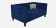 Alejandro Velvet 2 Seater Sofa In Midnight Blue Colour