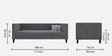 Alejandro Velvet 3 Seater Sofa In Carbon Grey Colour