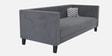 Alejandro Velvet 3 Seater Sofa In Carbon Grey Colour