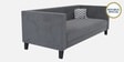 Alejandro Velvet 3 Seater Sofa In Carbon Grey Colour