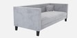 Alejandro Velvet 3 Seater Sofa In Cool Grey Colour
