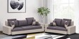 Alesandra 3+2 Sofa Set In Dark Grey & Cream Colour