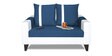 Alex 2 Seater Sofa In Blue & White Colour