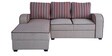 Alex Fabric RHS Sectional Sofa ( 3+ Lounger) in Light Brown Colour