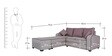 Alex Fabric RHS Sectional Sofa ( 3+ Lounger) in Light Brown Colour