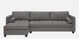 Alexander Fabric RHS 6 Seater Sectional Sofa in Grey Colour