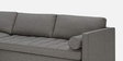 Alexander Fabric RHS 6 Seater Sectional Sofa in Grey Colour