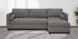Alexander Fabric LHS 6 Seater Sectional Sofa in Grey Colour