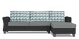 Alexia Plus Bricks 6 Seater LHS Sectional Sofa set in Grey & Black Colour