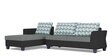 Alexia Plus Bricks 6 Seater RHS Sectional Sofa set in Grey & Black Colour