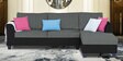 Alexia Plus Decent 6 Seater LHS Sectional Sofa set in Grey & Black Colour